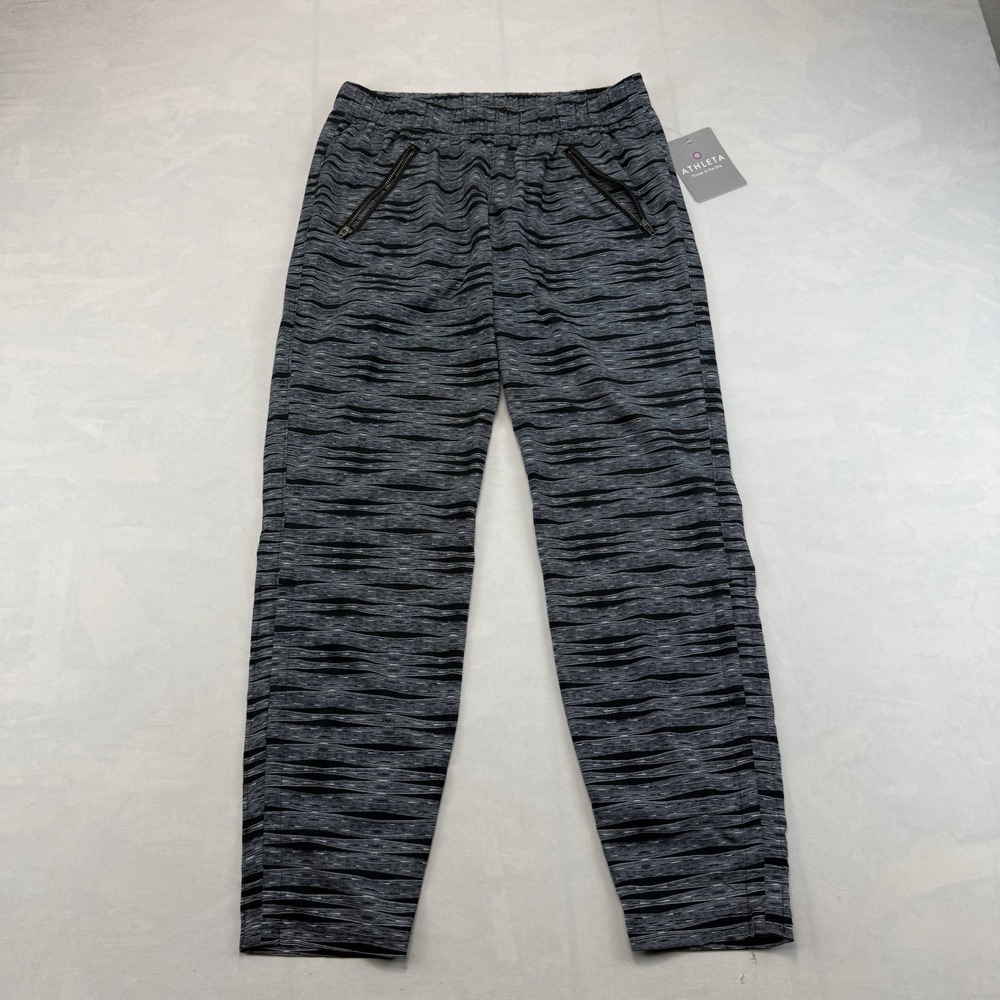 NWT Athleta Ariel Aspire Ankle Pant Size 4 Striped Recycled UPF 50+